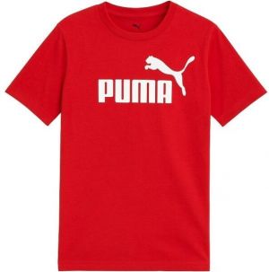 Puma ESSENTIALS N0. 1 LOGO TEE B Chlapčenské tričko, červená, veľkosť