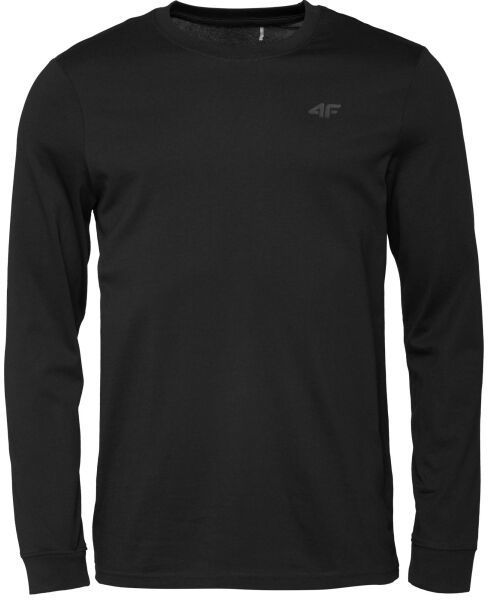 4F LONGSLEEVE Pánske tričko, čierna, veľkosť
