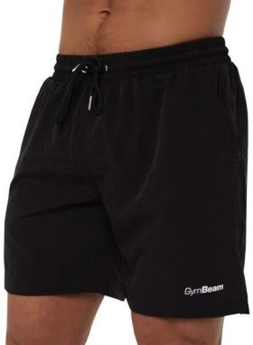 GymBeam SWIM SHORTS Pánske plavecké šortky, čierna, veľkosť