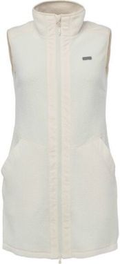 Willard DAJADA Dlhá dámska flísová vesta, biela, veľkosť XXL