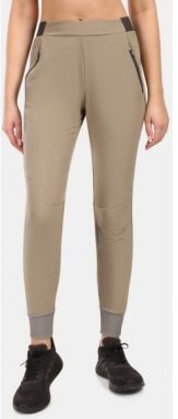 KILPI HEYES Dámske bežecké nohavice, khaki, veľkosť
