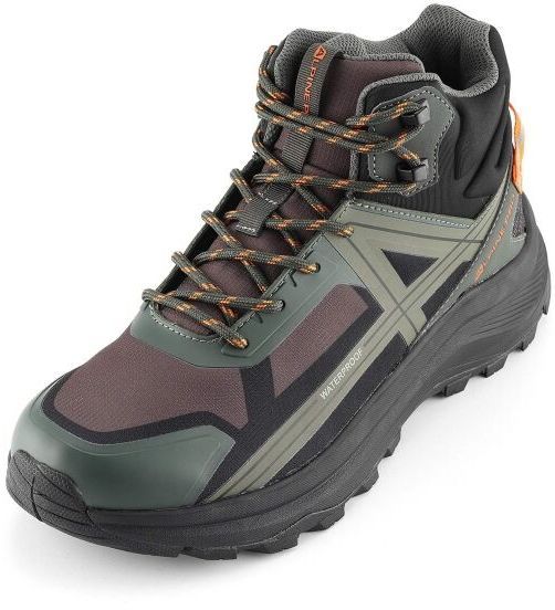 ALPINE PRO ARLES MID Pánska outdoorová obuv, khaki, veľkosť
