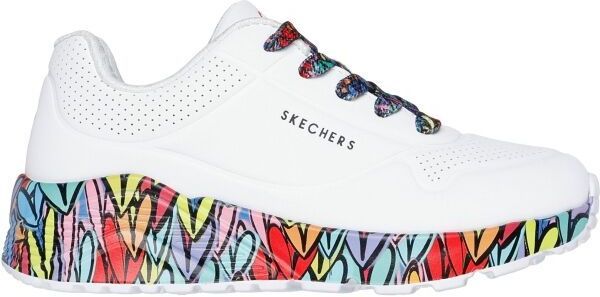Skechers UNO LITE Detská vychádzková obuv, biela, veľkosť