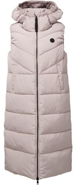 LOAP TANJA Dámska dlhá vesta, sivá, veľkosť