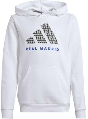 adidas REAL MADRID KIDS HD Detská mikina, biela, veľkosť