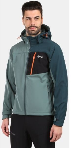 KILPI ONTAVIO Pánska softshellová bunda, tmavo zelená, veľkosť XXXL
