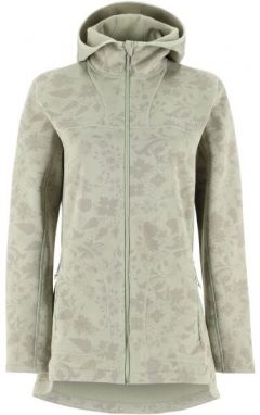 KARI TRAA SANNE OUTDOOR FLEECE Dámska predĺžená mikina, svetlo zelená, veľkosť