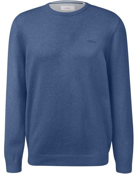 s.Oliver RL KNITTED PULLOVER NOOS Pánsky sveter, modrá, veľkosť