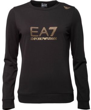 EA7 SWEATSHIRT Dámska mikina, černá, veľkosť
