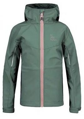 Hannah CAPRA JR Dievčenská softshellová bunda, zelená, veľkosť 146-152