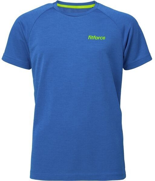 Fitforce ZAKKO Detské bežecké tričko, modrá, veľkosť 140-146