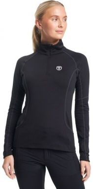TENSON TXLITE HALF ZIP Dámska mikina, čierna, veľkosť