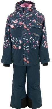 ALPINE PRO SCEDO Detský lyžiarsky set, tmavo modrá, veľkosť 140-146