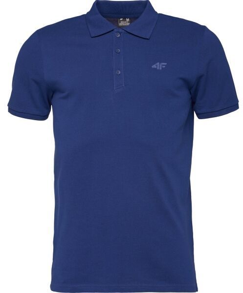 4F POLO SHIRT Pánske polo tričko, tmavo modrá, veľkosť