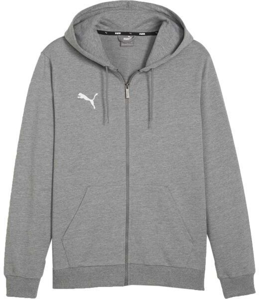 Puma TEAMGOAL CASUALS HOODED Pánska mikina, sivá, veľkosť XXXL