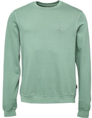 BLEND BHILAN SWEATSHIRT Pánska mikina cez hlavu, zelená, veľkosť