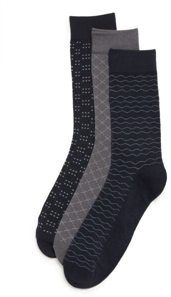 BLEND BHMAKENNA 3PK Pánske ponožky, čierna, veľkosť