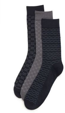 BLEND BHMAKENNA 3PK Pánske ponožky, čierna, veľkosť