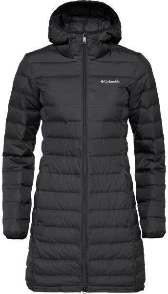 Columbia LAKE 22 II DOWN LONG HOODED JACKET Dámska zimná bunda, čierna, veľkosť