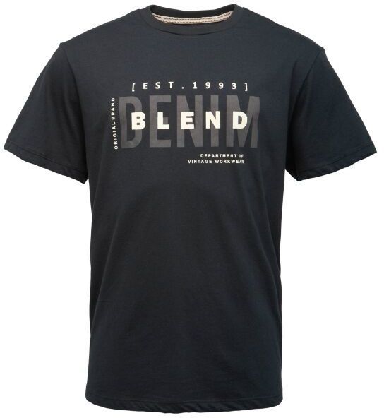 BLEND BHKIMAN Pánske tričko, čierna, veľkosť 4XL