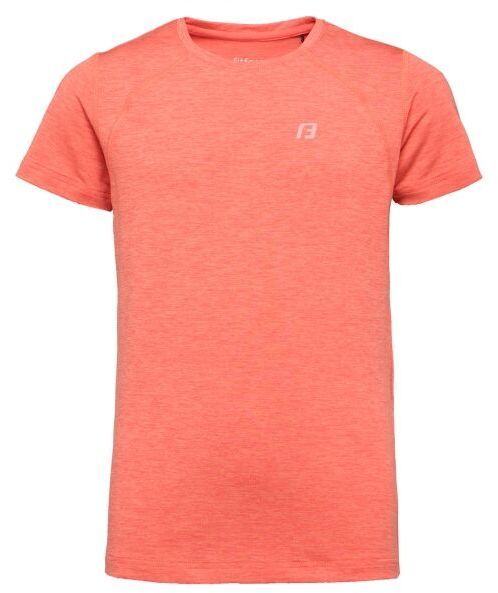 Fitforce ZARINKA Dievčenské fitness tričko, lososová, veľkosť 116-122