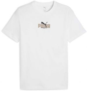 Puma GRAPHIC WORDING TEE Pánske tričko, biela, veľkosť