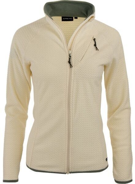 ALPINE PRO ESEBA Dámska outdoorová mikina, biela, veľkosť