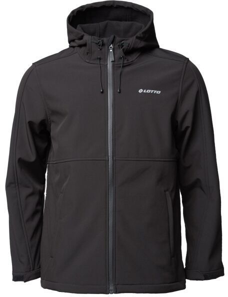Lotto CEDRIC Pánska softshellová bunda s membránou, čierna, veľkosť