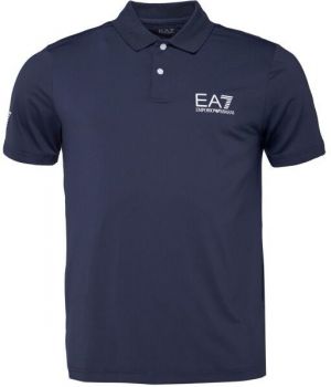 EA7 MULTI-SPORT VENTUS7 Pánske polo tričko, tmavo modrá, veľkosť