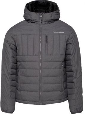 Northfinder WARTEEN Pánska zateplená bunda, tmavo sivá, veľkosť