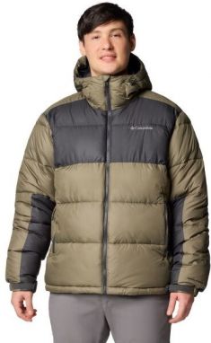 Columbia PIKE LAKE II HOODED JACKET Pánska bunda, khaki, veľkosť