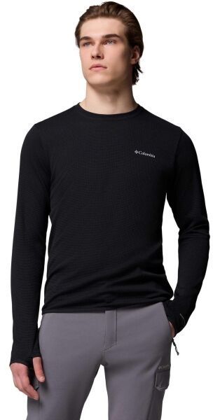 Columbia TECH TRAIL UTILITY WARM LS CREW Pánske funkčné tričko, černá, veľkosť