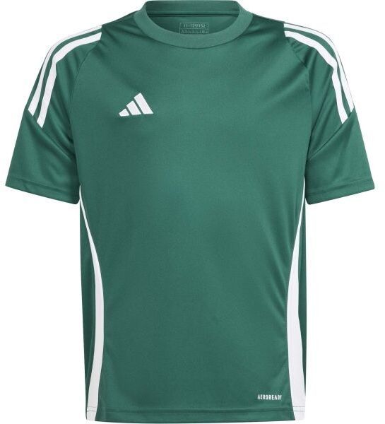 adidas TIRO24 JERSEY Y Chlapčenský futbalový dres, tmavo zelená, veľkosť