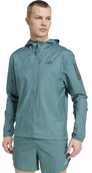 adidas OWN THE RUN Pánska bežecká bunda, tyrkysová, veľkosť