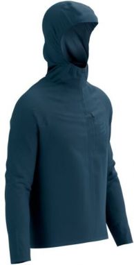 Compressport TEMPEST WATERPROOF JACKET M Pánska bežecká nepremokavá bunda, modrá, veľkosť