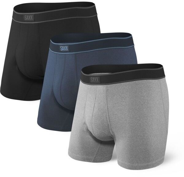 SAXX DAYTRIPPER COMFORT 3PK Pánske cestovné boxerky, čierna, veľkosť