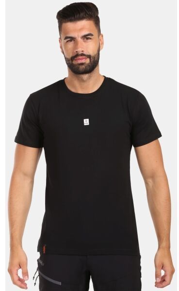 KILPI DISCOVER Pánske bavlnené tričko, čierna, veľkosť