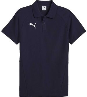 Puma TEAMEVOSTRIPE POLO Pánske polo tričko, tmavo modrá, veľkosť