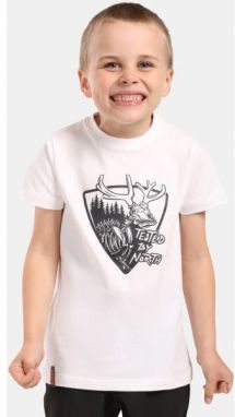 KILPI SALO Chlapčenské bavlnené tričko, biela, veľkosť