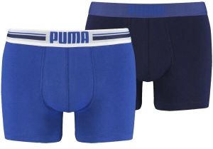 Puma PLACED LOGO BOXER 2P Pánske boxerky, modrá, veľkosť