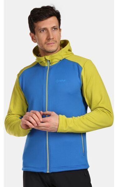 KILPI SEVELEN Pánska športová mikina s kapucňou, modrá, veľkosť