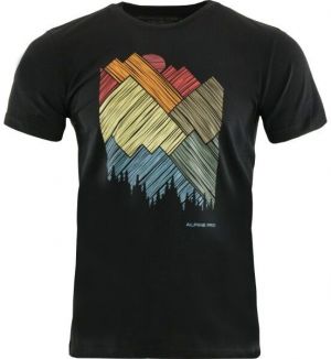 ALPINE PRO MERES Pánske tričko, čierna, veľkosť