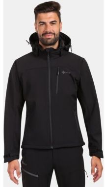 KILPI ONTAVIO Pánska softshellová bunda, čierna, veľkosť XXXL