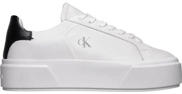 Calvin Klein FLATFORM LACE UP Dámske tenisky, biela, veľkosť