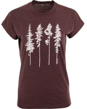 ALPINE PRO KILA Dámske tričko, vínová, veľkosť