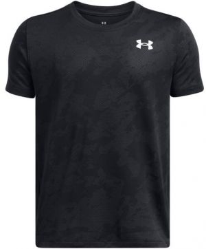 Under Armour TECH VENT JACQUARD TEE Chlapčenské športové tričko, čierna, veľkosť M