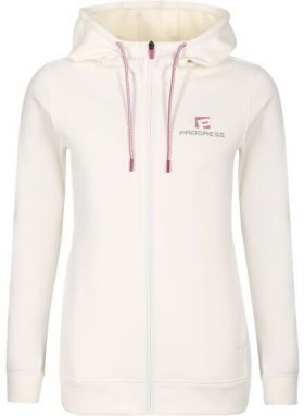PROGRESS LIBERA Dámska športová mikina s kapucňou, biela, veľkosť