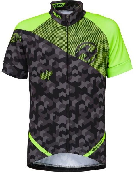 HAVEN SINGLETRAIL KID Detský cyklistický dres, čierna, veľkosť