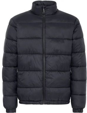 BLEND BHEIDEN JACKET WITH STAND Pánska zateplená bunda, čierna, veľkosť XXXL