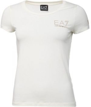 EA7 T-SHIRT Dámske tričko, biela, veľkosť